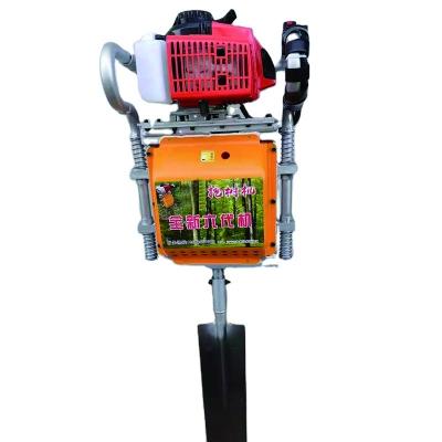 China Quick root cutting machine Gasoline powered tree digger, orchard and nursery automatic tree lifting machine, serrated logging and root cutting machine for sale