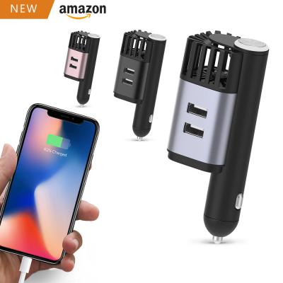 China Innovative Top Selling New Products 2021 (Double QC3.0 QC2.0 USB Ports Car Ionizer Air Mobile Phone Purifier JO-6310) for sale