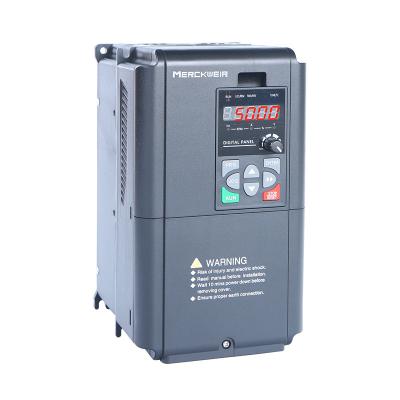 China PC+ABS 5.5kw 7.5kw Single Phase 220V Speed ​​Drive Vfd Adjustable Frequency Converter For Motor for sale