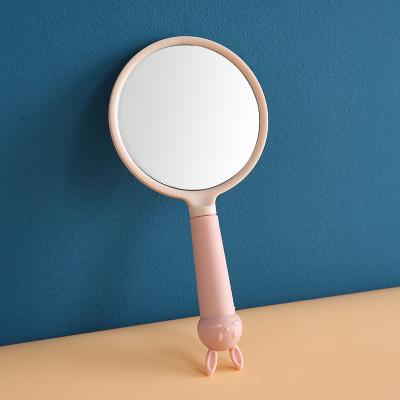 China Lovely Lighted Gift Quickly Deliver Custom Large Cute Animal Shaped Hand Held Hand Makeup Mirror With Logo for sale