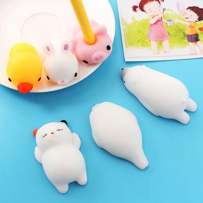 China Relieve Stress Squeeze TPR Toys Creative Cute Mini Animals Duct Decompression Toys For Children's Gift Toy for sale