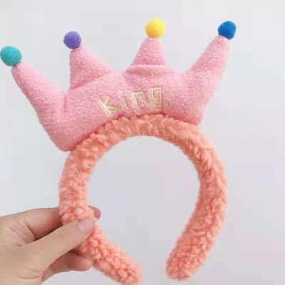 China Fashion Candygirl 2021 Kids Crown YIWU Manufacturing Crown Party Headband Amazon Hot Sales Colorful Headbands With Sequin for sale