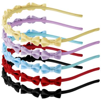 China Candygirl European and American style 5 Pcs metal butterfly bow headband sets with 8 small bow for girl bow headband kids women headband wholesale for sale