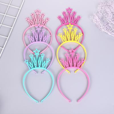 China Cute ABS Plastic Headband Halloween Crown Five Star Headband For Kids Wholesale Party Headband for sale