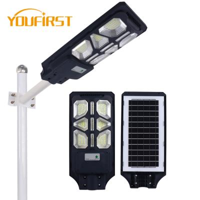 China ROAD Radar Detectors Waterproof Ip65 120w 150w Outdoor Integrated All In One Solar Led Street Light for sale