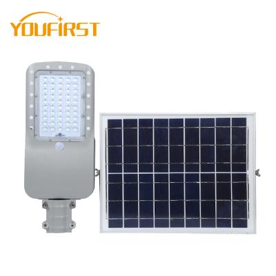 China ROAD 2 years warranty ip65 waterproof aluminum outdoor 40watt 50watt solar led street light for sale