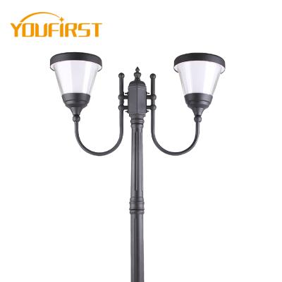 China Morden Zhongshan factory outdoor road park yard aluminum pathway 9w led solar garden light for sale