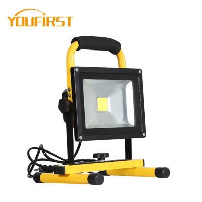 China camping/construction/emergency car/outdoor high power ip66 20w 30w park/stadium aluminum solar construction led flood lighting for sale