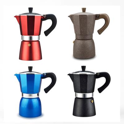 China Viable Outdoor Colored Aluminum Mirror Factory Price Moka Pot Espresso Pot for sale