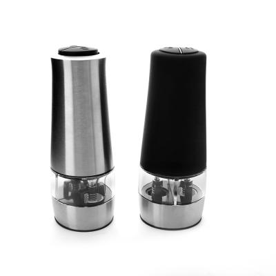 China CLASSIC Duo-Electric Stainless Steel Salt and Pepper Grinder with Core Ceramic Grinder for sale