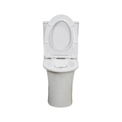 China Double-flush Europe Floor Standing Two Piece Toilet Ceramic Material White Toilet for sale