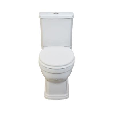 China Ceramic Double-Flow Double-Flow P-Trap Around Rimless Wall Mounted Toilet With Toilet Cistern for sale