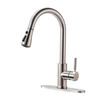 China High Quality Thermostatic Faucets ANNWA Kitchen Sink Faucet With Pull Down Sprayer With Brass for sale