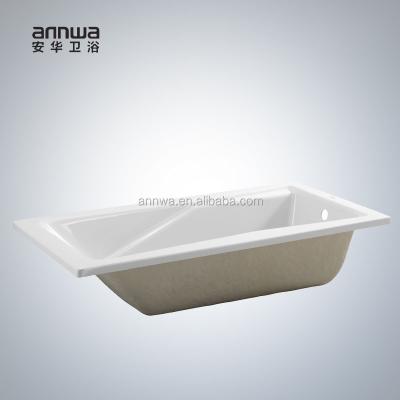 China Foshan Indoor Cheap Wholesale Large Size Acrylic Soaking Bathtub For Adults And Baby for sale