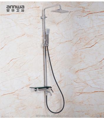 China Slide Bar 3 Functions Bath Rain Shower Being Set With Stainless Steel And Brass Hardware for sale