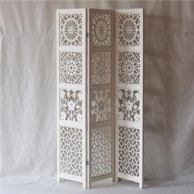 China Europe Wood Framed Folding Decorative Wooden Straightening Screen Room Divider Interior Screen Partition for sale