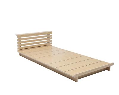 China Easy Assemble MDF Single Bed Hot Selling Wooden Double Bed Modern Nordic Style Bed for sale