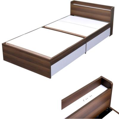 China Easy Assemble Good Quality Space Saving Storage Bed With Two Drawers Modern Storage Bed for sale