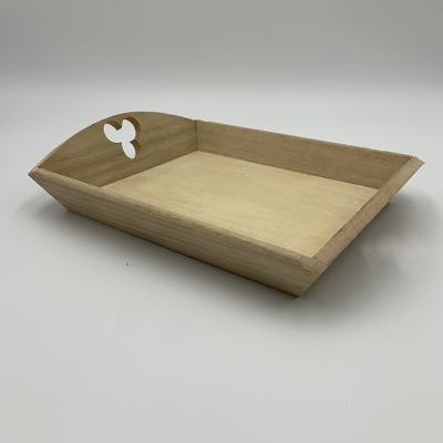 China Custom Wooden Plywood Tray For Coffee And Tea Food Serving Tray for sale