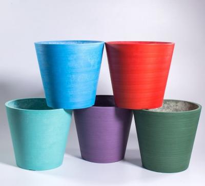 China light & Durable Creative Minimalist Simulation Modern Art Desk Flower Pot Modern Ceramic Planter for sale