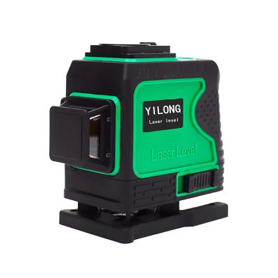 China Green Beam Laser Level 3D 12 Laser 360 Cross Line Multi Level 130mm*60mm/*120mm Rotary Lines for sale