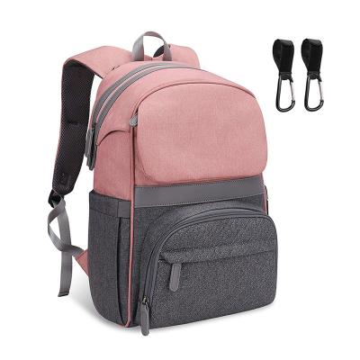 China 2021 Multifunctional Maternity Diaper Backpack Mother Backpack Mummy Novels Baby Care Changing Bag Anti-theft Travel Wholesale for sale