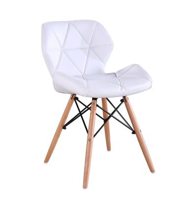 China Fashion Stylish Modern Butterfly Restaurant Fashion Look PU Barber Chair Nordic Kitchen Dining Furniture Leather Dining Chair for sale