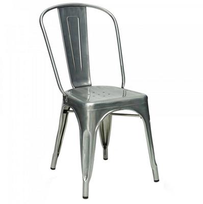 China EUROPEAN Wholesale Classic Industrial Restaurant Cafe Bistros Cheap Vintage Style Design Metal Dining Chair for sale