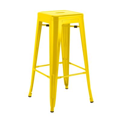 China EUROPEAN Restaurant Chairs Colorful Base Luxury Iron Furniture Kitchen Metal Stools Bar Chair for sale