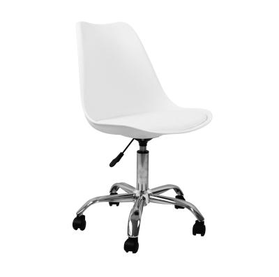 China Modern High Quality Adjustable Height Convertible Office Style Chair Swivel Chairs French Plastic Steel Chair for sale