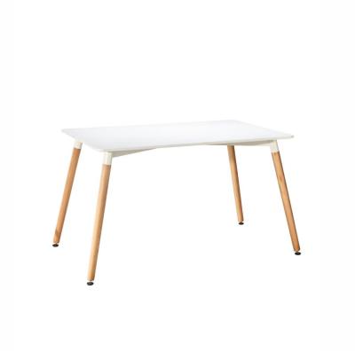 China Nordic Modern Simple Stylish Simple Style Durable Rectangle Wooden Dining Table for sale