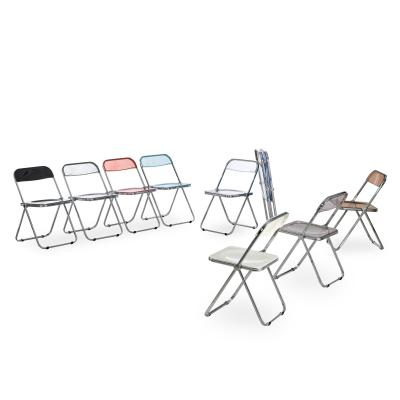 China Modern Creative Acrylic Wedding Clear Plastic Chiavari Dining Chair for sale