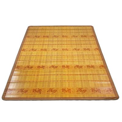 China Washable 100% Natural Bamboo Blanket Extra Large Printed Bamboo Flooring Mat Area Rug For Living Room/Kitchen/Hallway Office for sale