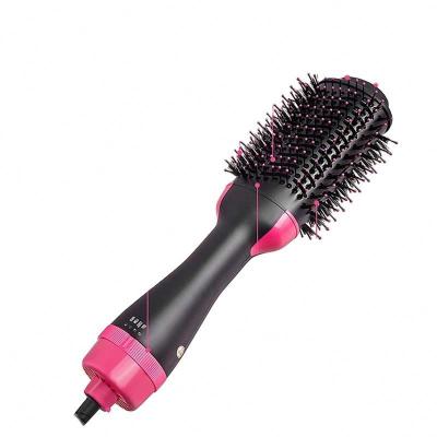 China Best Selling Ionic Black Hair Straightener One Step Styling Hair Dryer And Volumizer Steam Hot Airbrush for sale