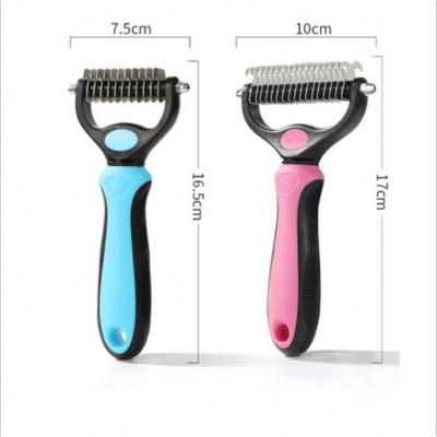 China Viable High Quality Professional Dryer Tooth Grooming Massage Cleaning Stainless Steel Pet Brush for sale