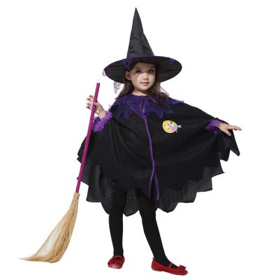 China Wholesale 2021 Halloween Witch Costume Party Halloween Costume Children's Cosplay Halloween Cloak Supplies for sale