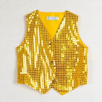 China VEST hip hop vest costumes kids dance costumes kids sequin vest Jazz Sequin Vest 7colors new wholesale price for sale