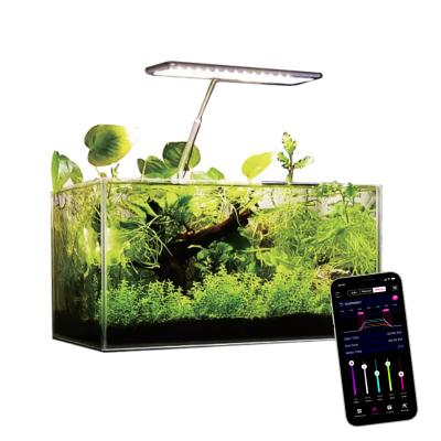 China Aqua Planted Freshwater Smart MICMOL DC 30w Spectrum LED Aquarium Light Energy Saving For Mini Fish Aquarium for sale