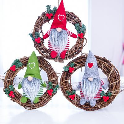 China Eco-friendly Christmas wreath pendants christmas tree hanging joy ornaments decorations for sale