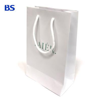 China Custom Logo Printed Grocery Gift Shopping Art Recyclable Paper Bags Tote Bag With Handle for sale