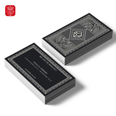 China Business Customized Embossing Printing Cotton Paper Business Card for sale