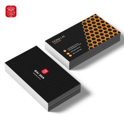 China Premium Business Soft Touch Lamination Paper Company Name Card Die Cut Shape To Design Rounded Corner Embossed Custom Square for sale