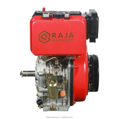 China Land Use 7.5HP 406CC Single Cylinder 4 Stroke Air Cooled Diesel Engine For Generators RJ186F for sale