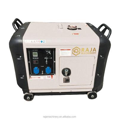 China Common Units Available In All Seasons 7000W 7KW 7KVA Low Noise Diesel Generator for sale