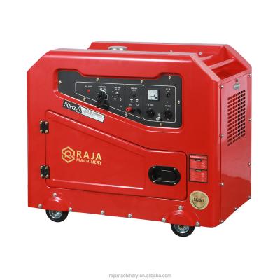 China Common Units 4 Load 5500W 5.5KW 5.5KVA Silent Diesel Generator Set For Home for sale