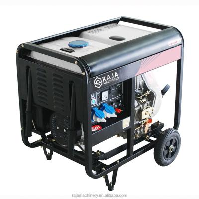 China Common Famous Brand Units Cheap Electric Generator 50Hz 5.5KW 5.5KVA 5500W 456CC Engine Generator Sets for sale