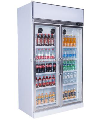 China Single-temperature Best Quality Commercial Glass Door Vertical Showcase Refrigerator Factory Price for sale