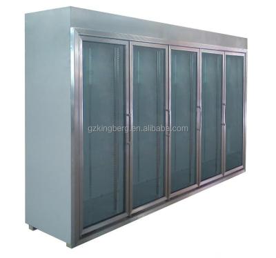 China Single-Temperature Made In China Commercial Freezer 5 Glass Door Triple Glazed Anti-fog Glass Door For Meat for sale