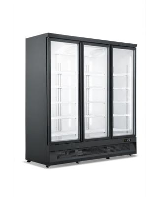 China Single-temperature Cooling Fan Auto Defrost Glass Door Display Fridge for sale