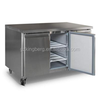 China Commercial Single-Temperature 2 Doors Stainless Steel Undercounter Refrigerator / Fridge Refrigerator for sale